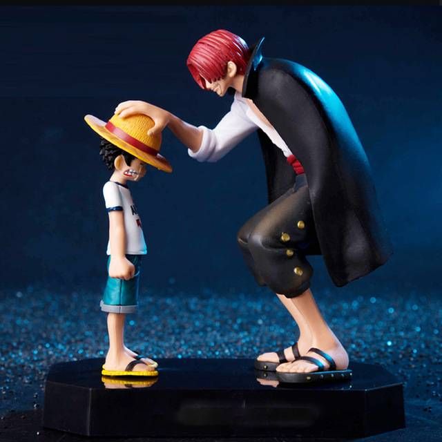 One Piece- Luffy and Shanks Action Figure Miniature Toy Figure (Doll)
