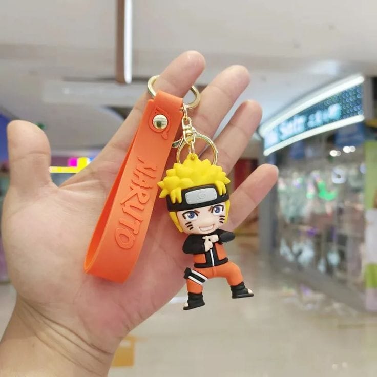 Greyhorse Naruto 3d Jumbo Size Keychains with Strap and Bag Charm