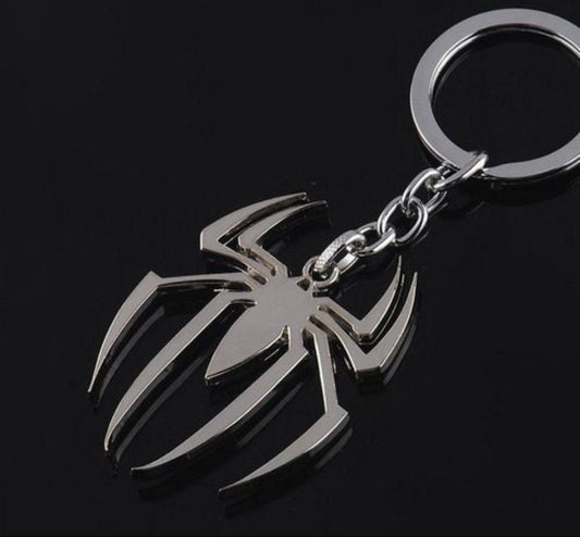 Spider Man Silver Keychain