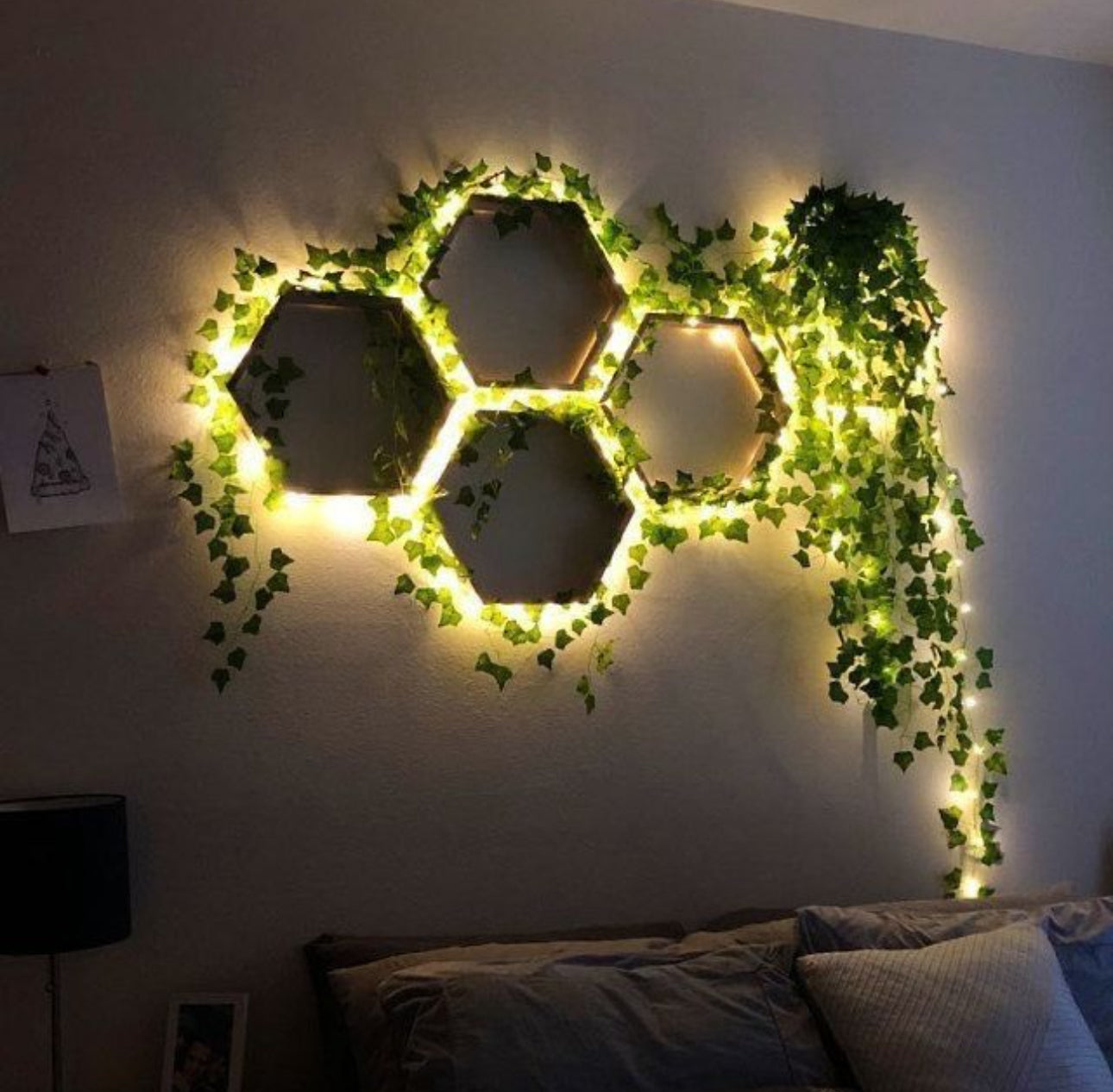 Hexagon Decorative Mirror Wall Sticker