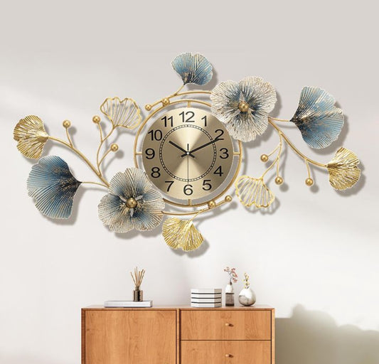 Floral Metal Clock