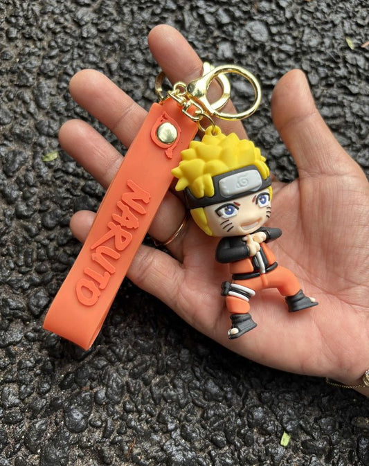 Greyhorse Naruto 3d Jumbo Size Keychains with Strap and Bag Charm